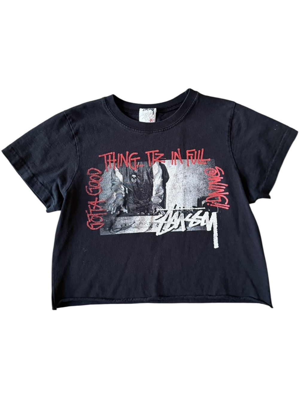 Stussy 90’s DJ GOTTA GOOD THING Crop Top T-shirt